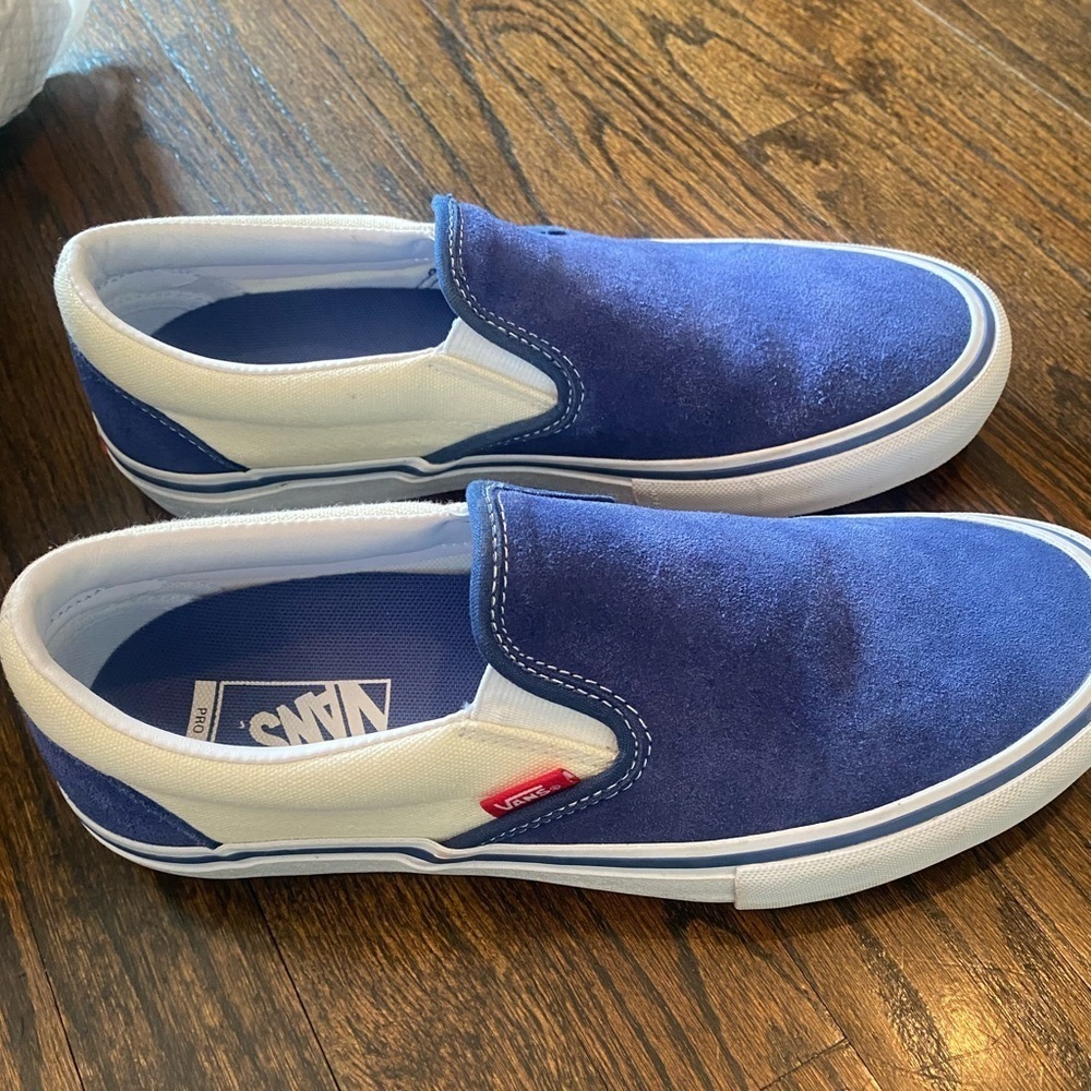 Vans Blue velvet Slip-On Shoes - Picture 5 of 5